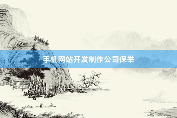 手机网站开发制作公司保举